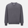 View 1 of product Grey V-Neck Cashmere Jumper