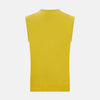 View 3 of product Canary Yellow Cashmere Round Neck Vest