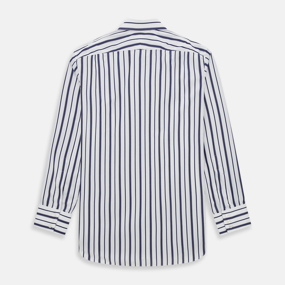 Navy Double Stripe Mayfair Shirt