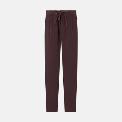 Burgundy Corduroy Miles Trousers
