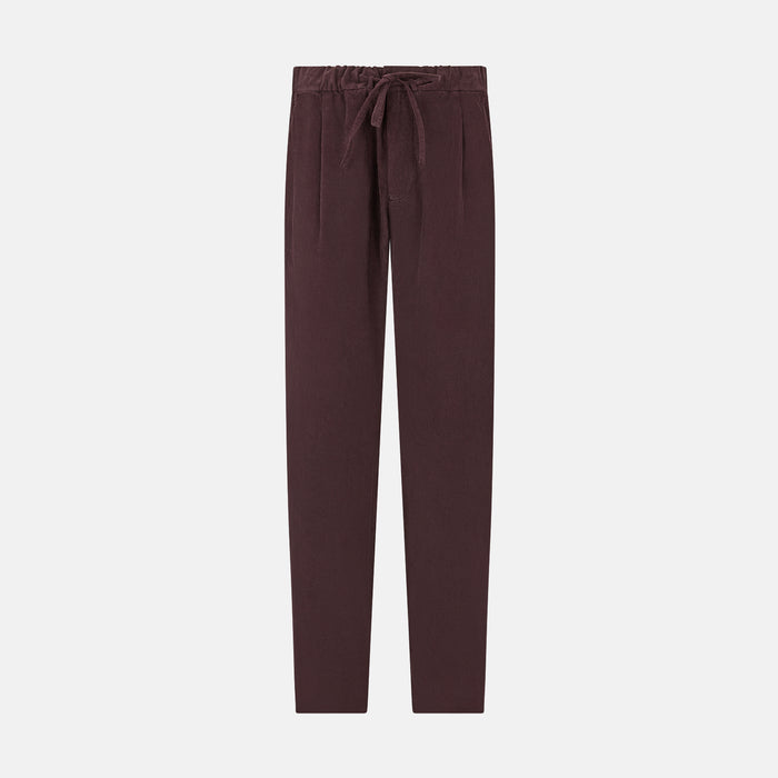 Burgundy Corduroy Miles Trousers