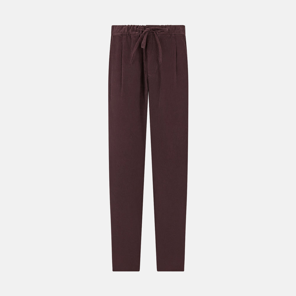 Burgundy Corduroy Miles Trousers