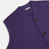 View 2 of product Purple Cashmere Sleeveless Cardigan