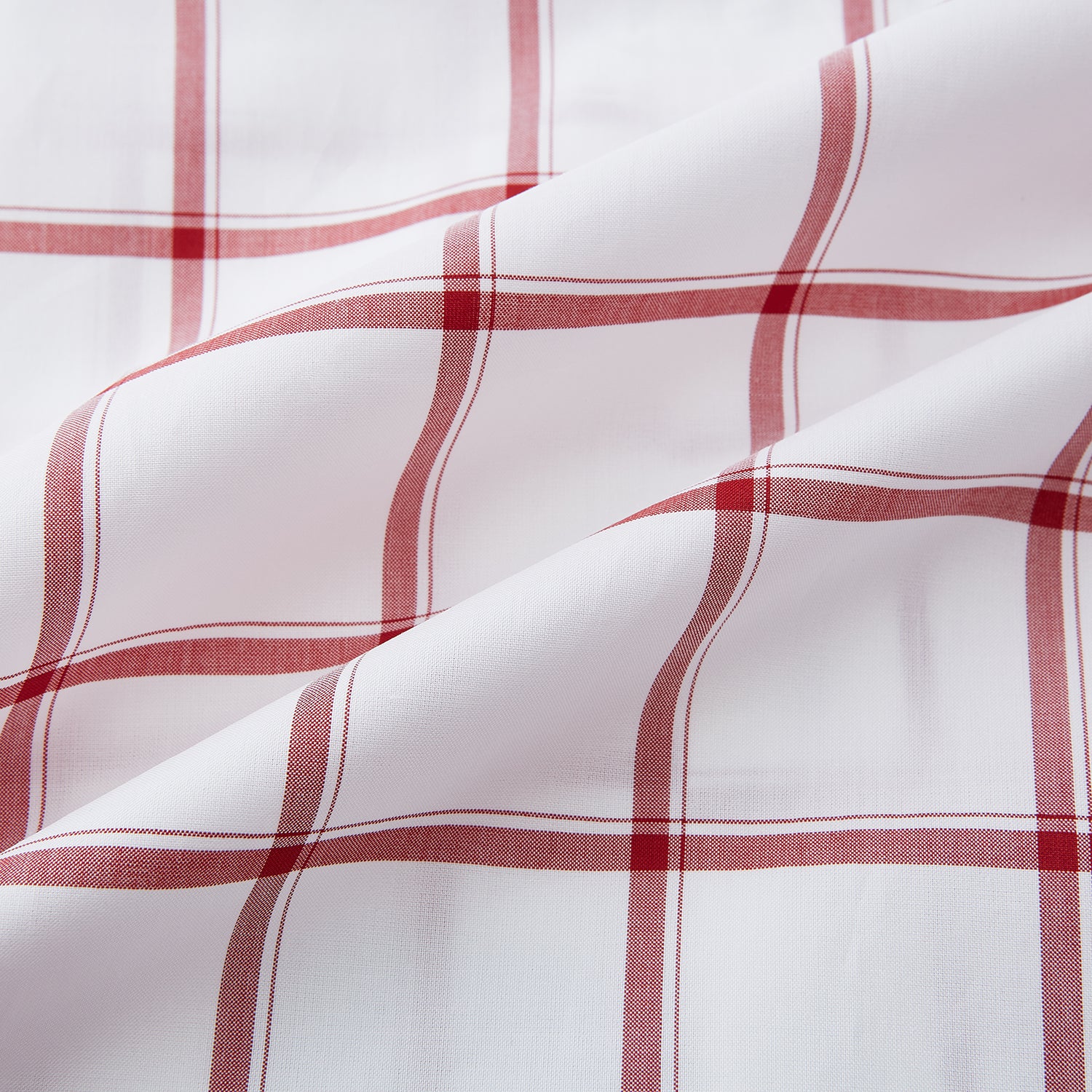 View 6 of product Dark Red Grid Check Mayfair Shirt