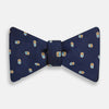 View 1 of product Blue and Yellow Links Silk Bow Tie