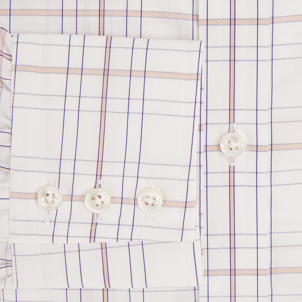 Purple and Rose Multi Check Mayfair Shirt