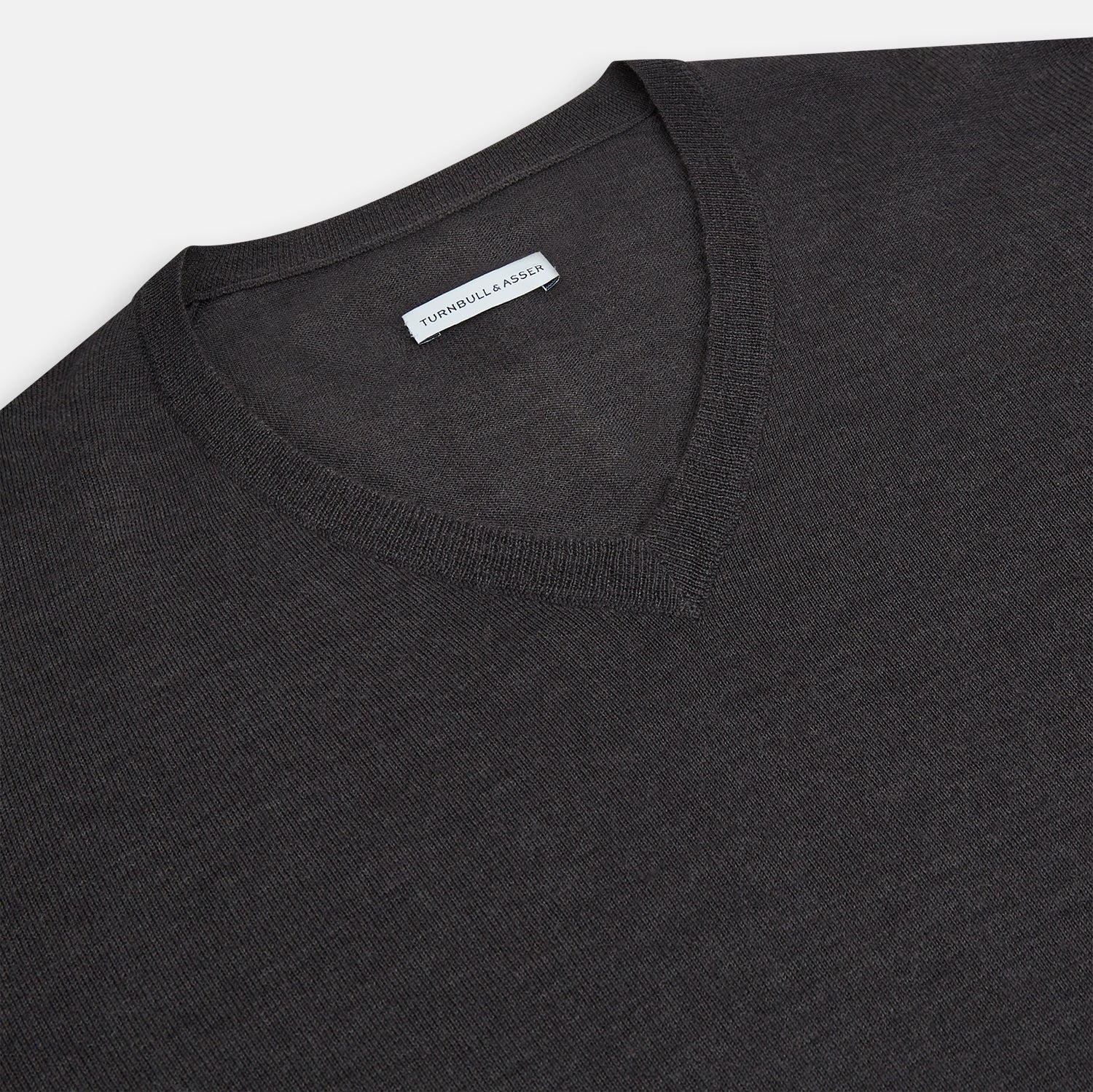 View 2 of product Charcoal Grey Merino V Neck Jumper