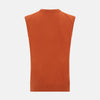 View 3 of product Orange Cashmere V-Neck Vest