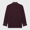 View 5 of product Plain Plum Silk Modern Pyjama Set