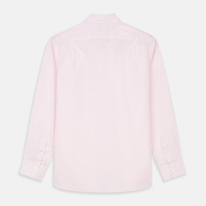 Pink Windowpane Check Shirt Image 4