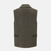 View 3 of product Olive Collared Linen Waistcoat