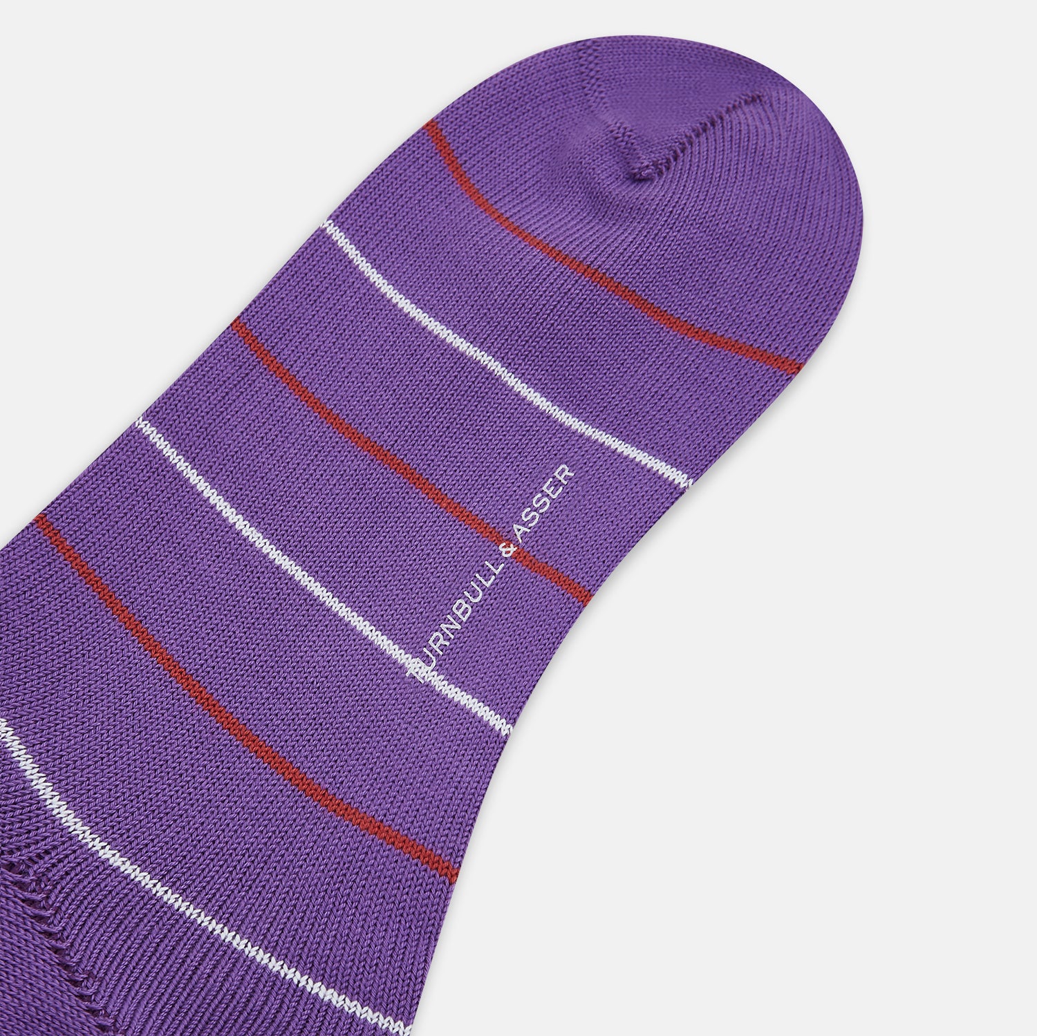 View 3 of product Purple Striped Mid-Length Socks