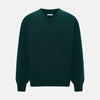 View 1 of product Forest Green Cashmere V-neck Jumper