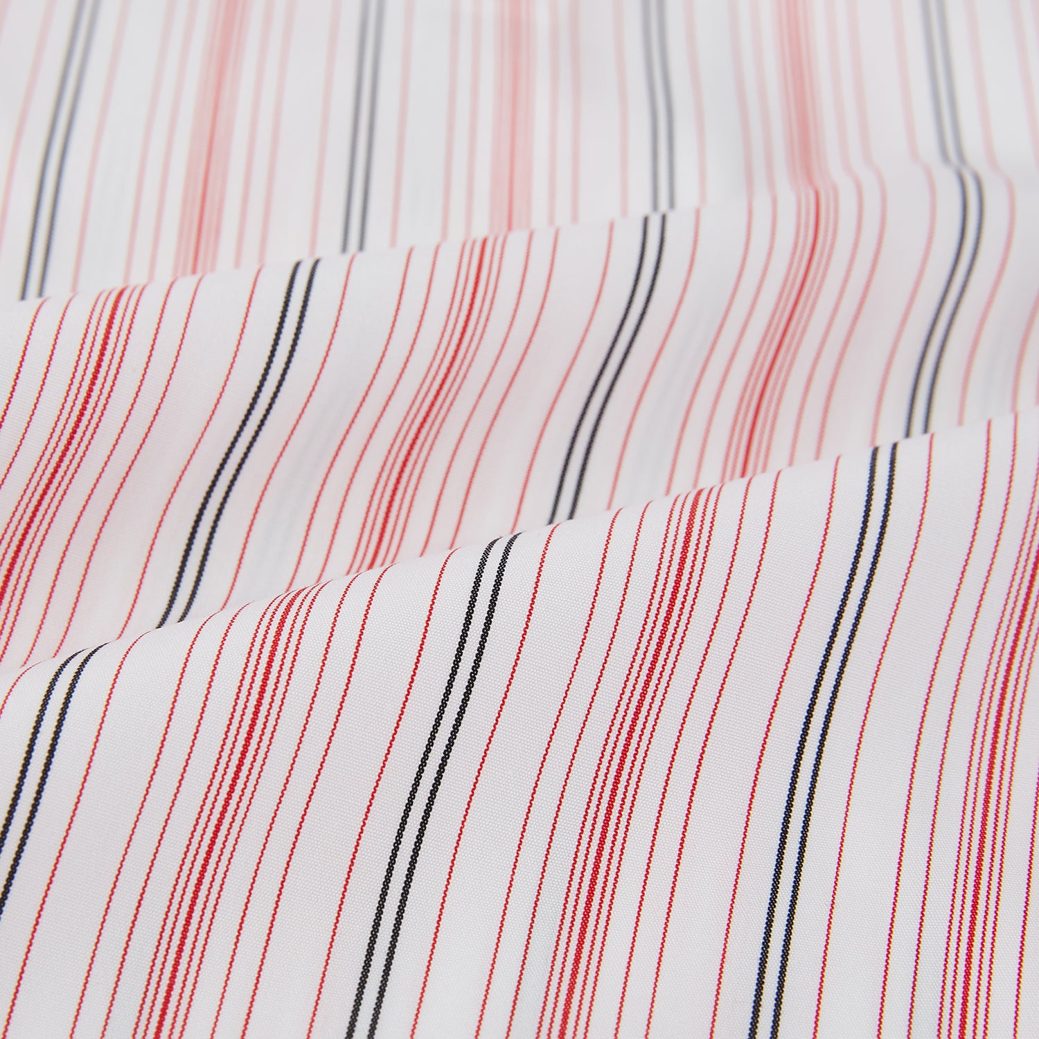 Red Multi Pencil Stripe Windsor Shirt