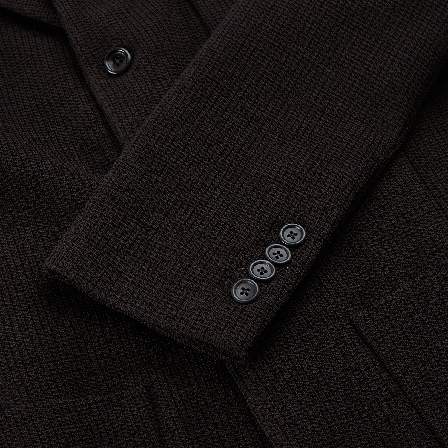 View 4 of product Dark Chocolate Knitted Cambridge Blazer