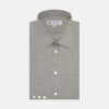 View 1 of product Grey Cashmere Blend Shirt with T&A Collar and 3-Button Cuffs