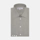 Grey Cashmere Blend Shirt with T&A Collar and 3-Button Cuffs