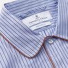View 4 of product Blue and Navy Halo Stripe Cotton Sussex Nightshirt