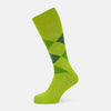 View 1 of product Lime Check Mid-Length Socks