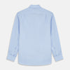 View 3 of product Tailored Fit Pale Blue Cotton Shirt with Kent Collar and Double Cuffs