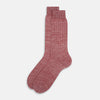 View 2 of product Burgundy Linen Mid-Length Socks