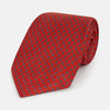 View 1 of product Red and Blue Square-Patterned Silk Tie