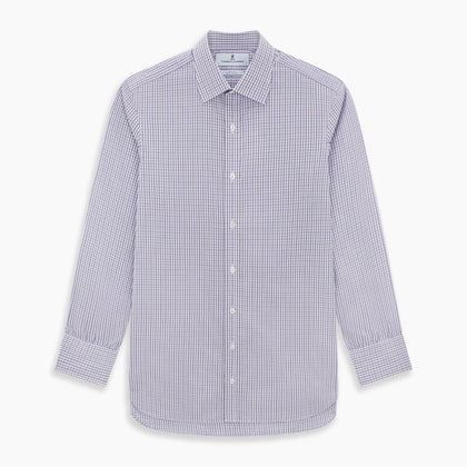 Purple Double Graph Check Mayfair Shirt Image 6