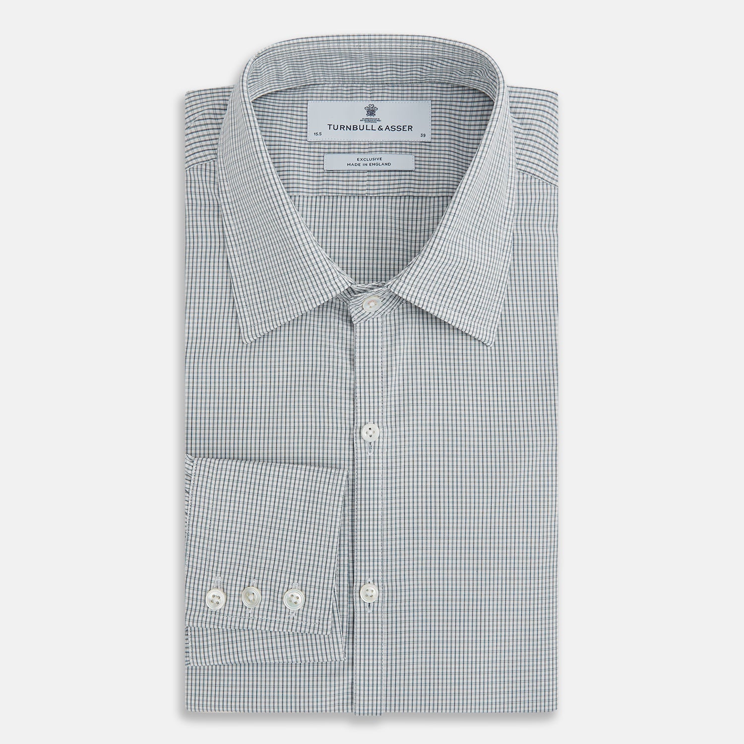View 5 of product Forest Green Micro Tattersall Westminster Shirt
