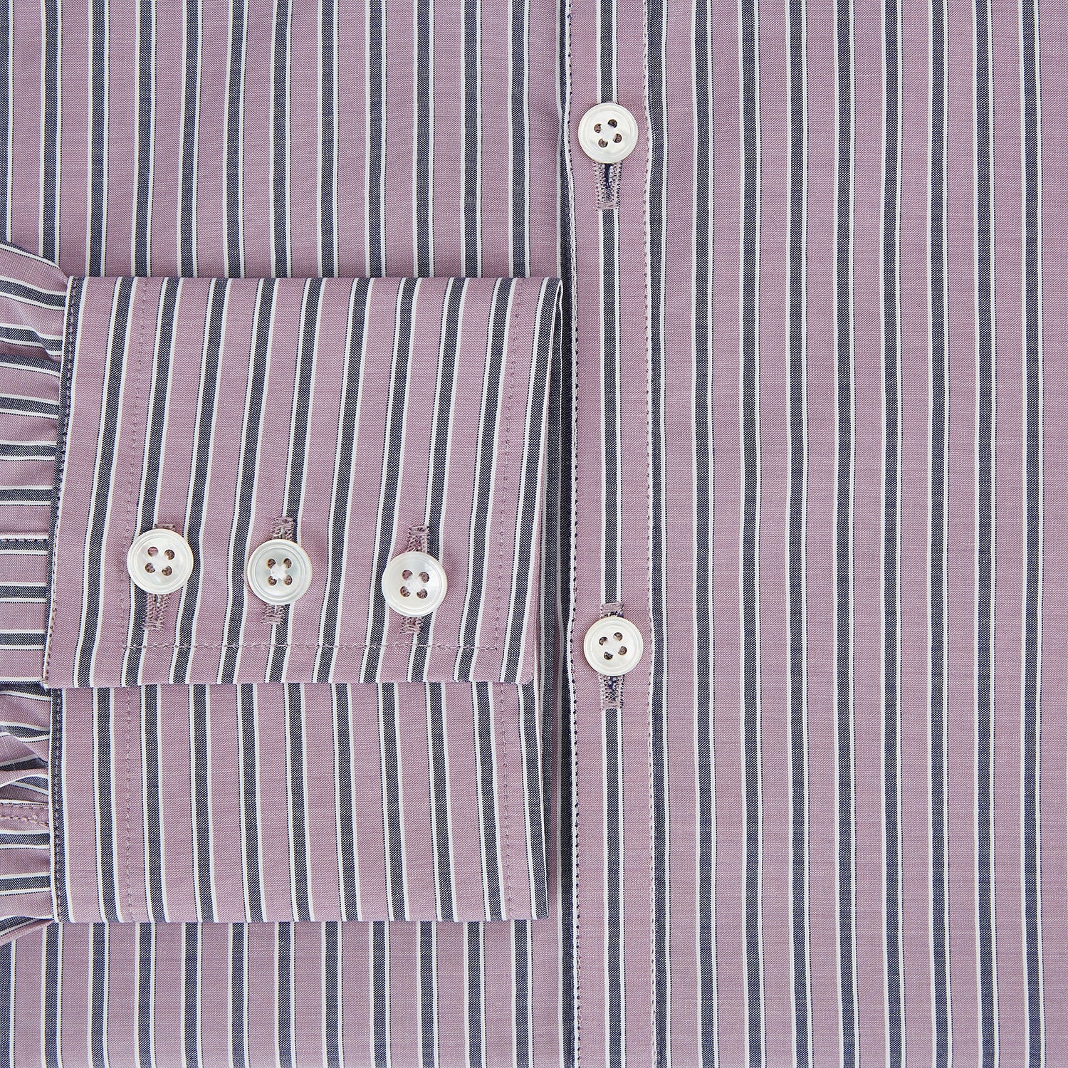 View 4 of product Antique Pink Ticking Stripe Westminster Shirt