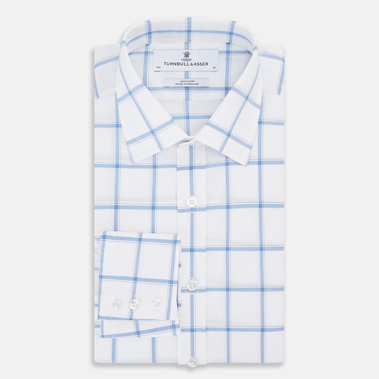 View 5 of product Colony Blue Grid Check Mayfair Shirt