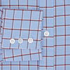 View 4 of product Blue and Burgundy Windowpane Mayfair Shirt