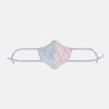 View 4 of product Blue, Pink & Yellow Striped Cotton Commuter Mask with 3 VIROFORMULA™ filters
