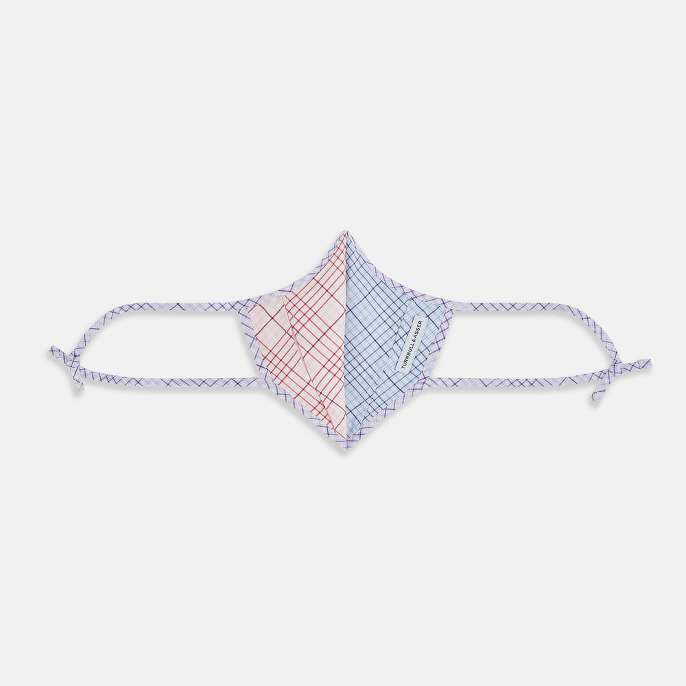 Blue, Pink & Yellow Striped Cotton Commuter Mask with 3 VIROFORMULA™ filters
