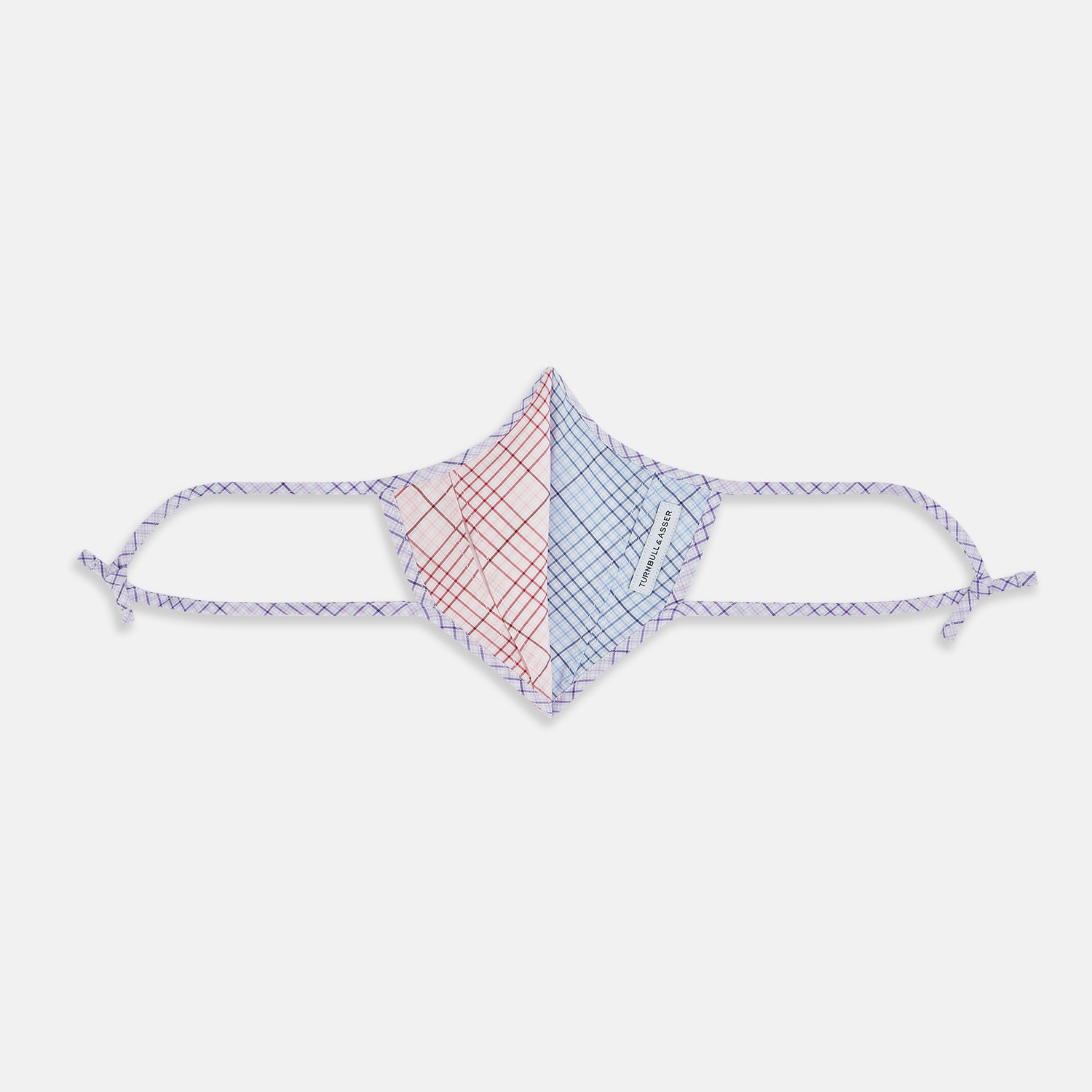 View 2 of product Blue, Pink & Yellow Striped Cotton Commuter Mask with 3 VIROFORMULA™ filters
