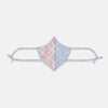 View 5 of product Blue, Pink & Yellow Striped Cotton Commuter Mask with 3 VIROFORMULA™ filters