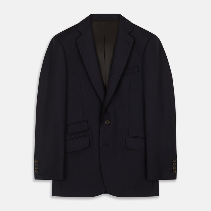 Midnight Navy Wool Barrington Blazer