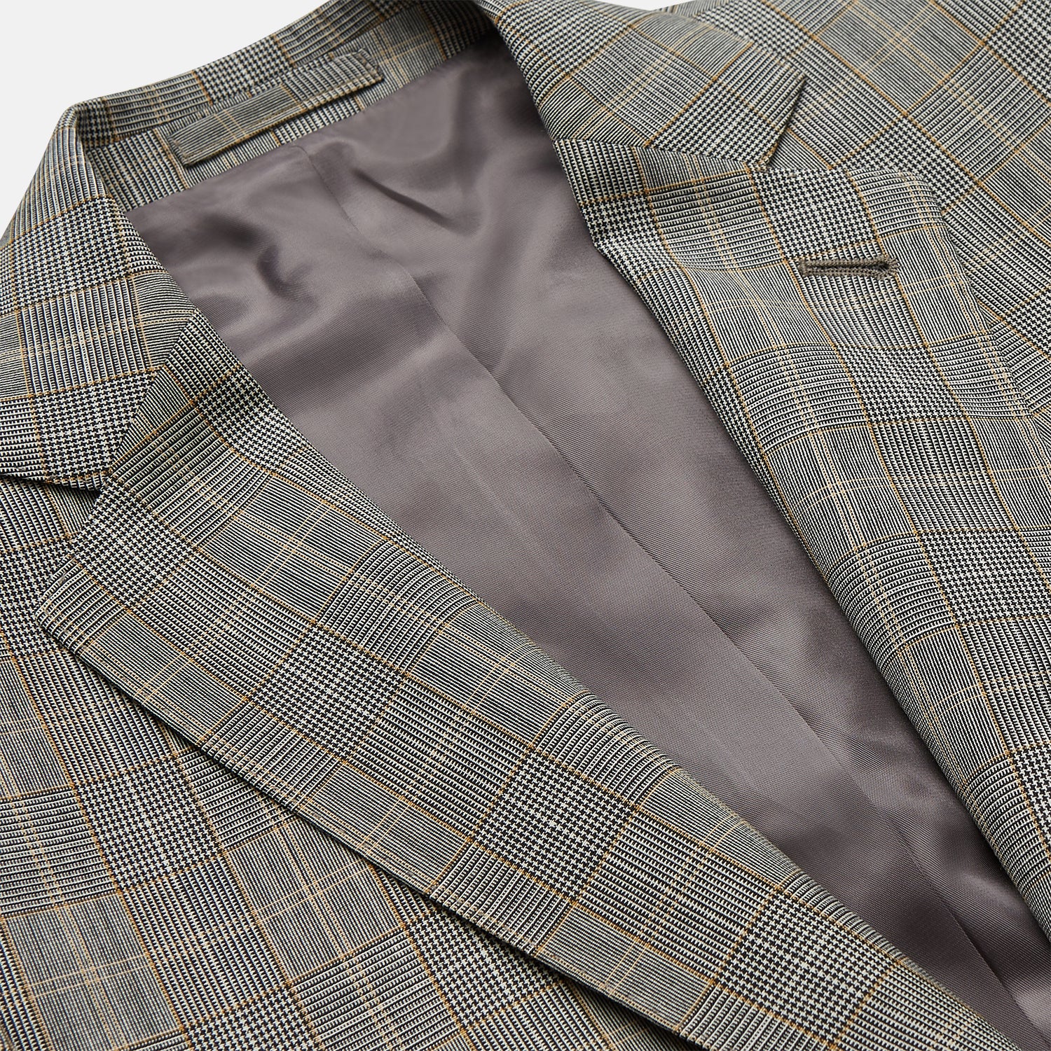 View 2 of product Beige Wool Prince-of-Wales Check Jacket