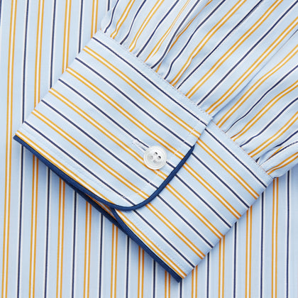 Blue, Orange and Navy Stripe Nightshirt Image 2