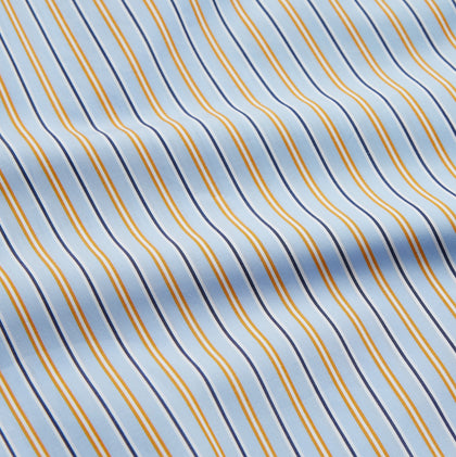 Blue, Orange and Navy Stripe Nightshirt Image 3