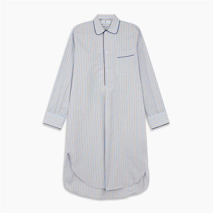 Blue, Orange and Navy Stripe Nightshirt Image 5