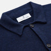 View 4 of product Navy Cashmere Knitted Traditional Pyjama Set