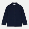 View 4 of product Navy Cashmere Knitted Traditional Pyjama Set