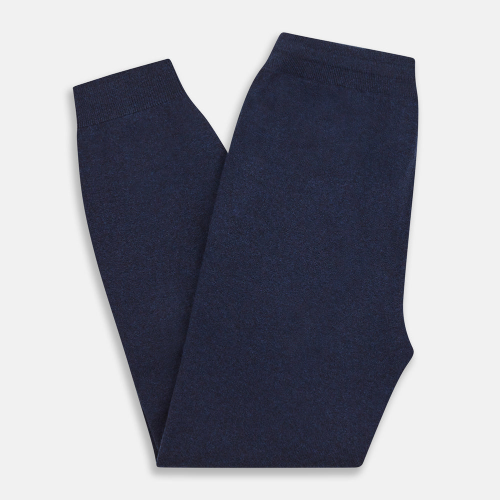 Navy Cashmere Knitted Lounge Pyjama Trouser