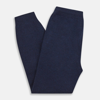 Navy Cashmere Knitted Lounge Pyjama Trouser Image 2