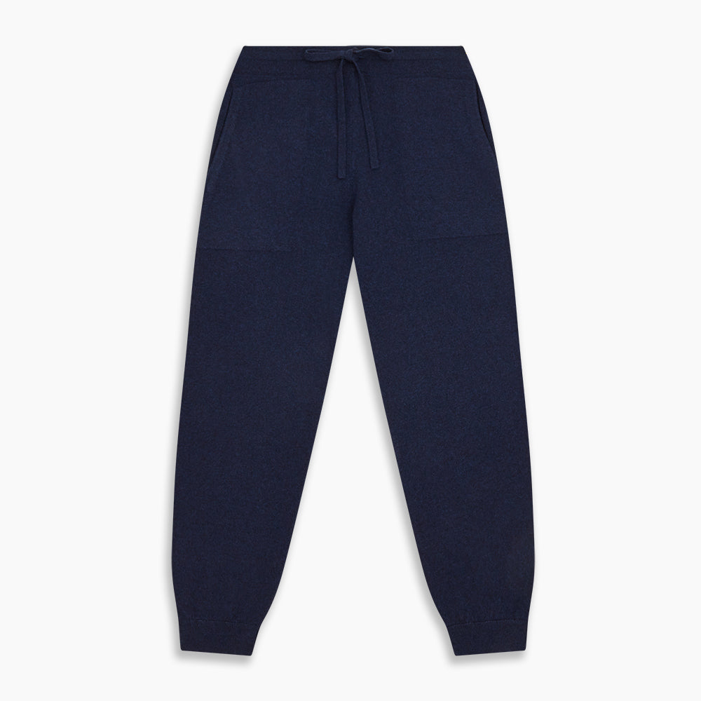 Navy Cashmere Knitted Lounge Pyjama Trouser