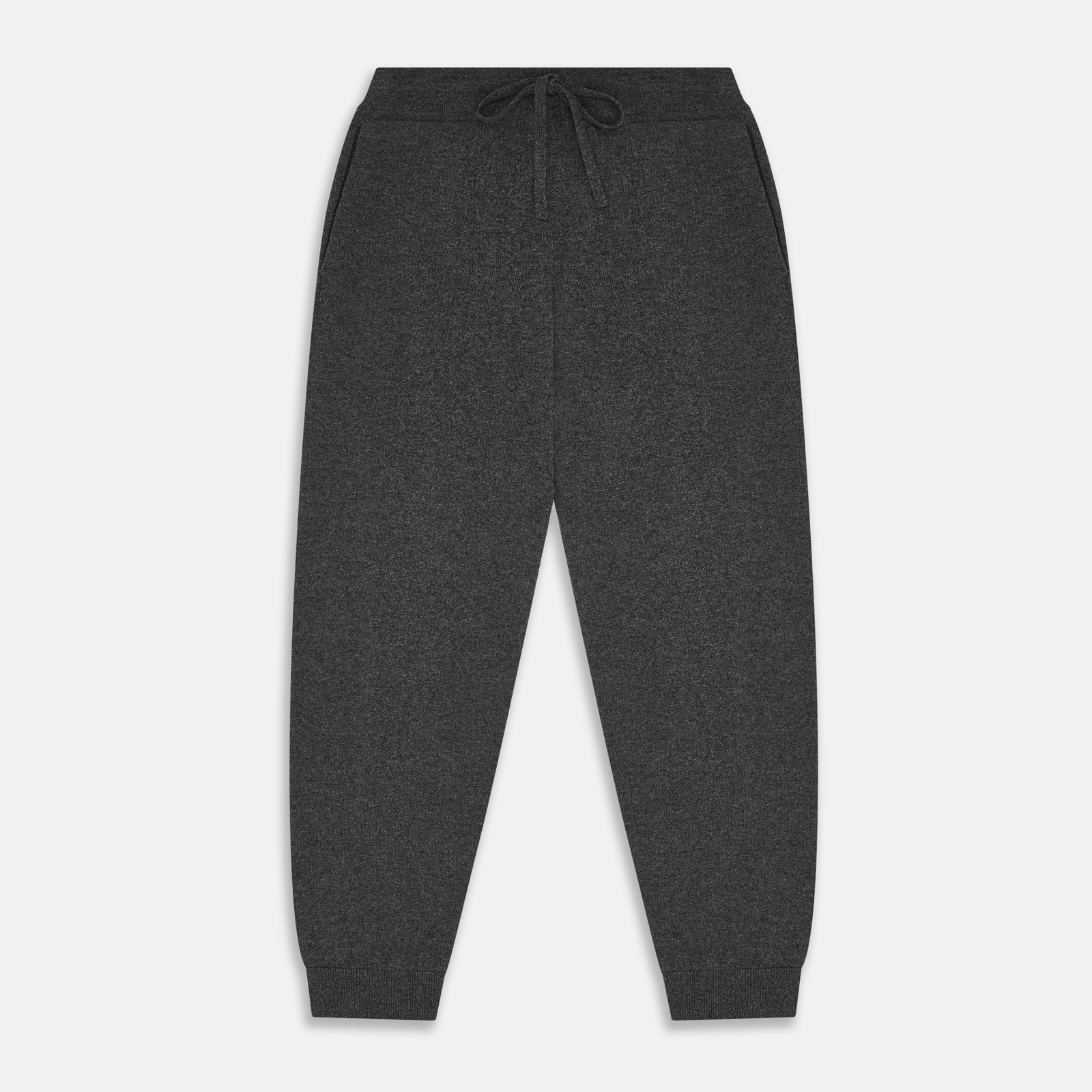View 1 of product Grey Cashmere Knitted Lounge Pyjama Trousers