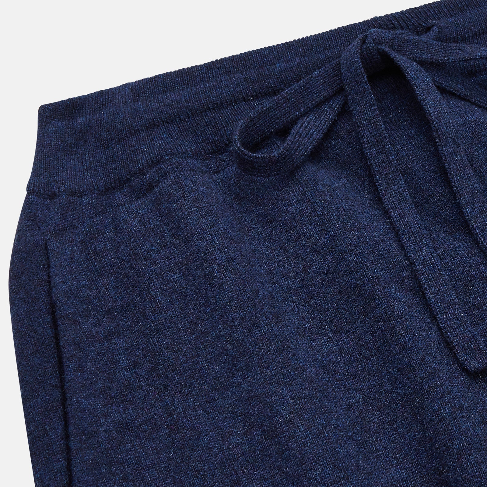 Navy Cashmere Knitted Lounge Pyjama Trousers