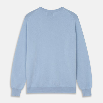 Pale Blue Cashmere Glenn Jumper Image 2