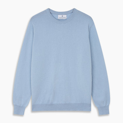 Pale Blue Cashmere Glenn Jumper Image 3
