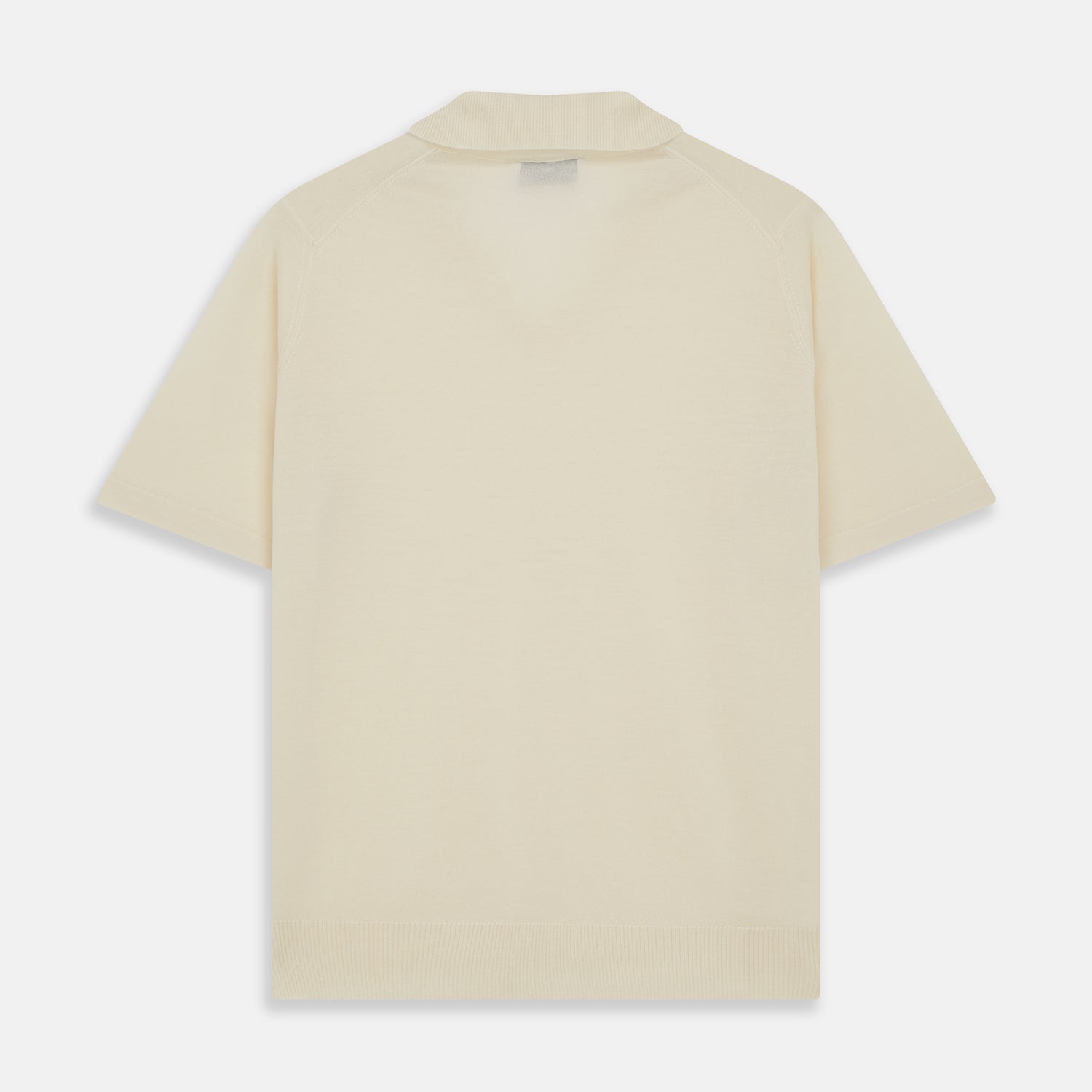 View 3 of product Ecru Merino Wool Roland Polo Shirt